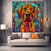 Painting by numbers dog mosaic
